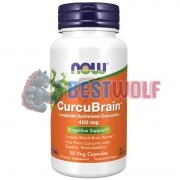 CurcuBrain™ (400 мг x 50 капс), NOW Foods