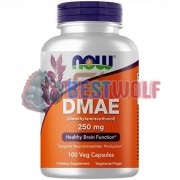 DMAE [Диметиламиноэтанол] (250 мг x 100 капс), NOW Foods