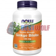 Ginkgo [Гинкго Билоба] (120 мг x 200 капс), NOW Foods