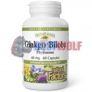 Ginkgo [Гинкго Билоба] (60 мг x 60 капс), Natural Factors