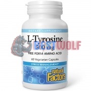 L-Tyrosine [Тирозин] (500 мг x 60 капс), Natural Factors