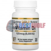 Vitamin D3 (90 шт по 125 мкг: 5000 МЕ), California Gold Nutrition