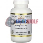 Vitamin D3 (360 шт по 2000 IU), California Gold Nutrition