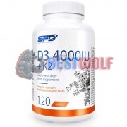 Vitamin D3 [4000 IU] + K2 [100 mcg] (120 шт), SFD Nutrition