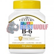 Vitamin B-6 (110 шт по 100 мг), 21st Century