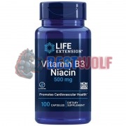 Vitamin B3 [Niacin] (100 шт по 500 мг), Life Extension