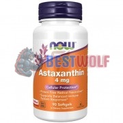 Astaxanthin (90 шт по 4 мг), NOW Foods