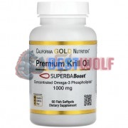 Premium Krill Oil [Superba® Boost] (60 шт по 1000 мг), California Gold Nutrition