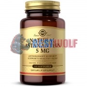 Natural Astaxanthin exp 11x22 (60 шт по 5 мг), Solgar