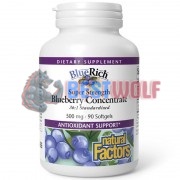 Blueberry Concentrate BlueRich® (90 шт по 500 мг), Natural Factors