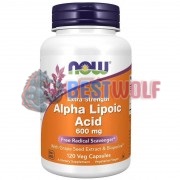 Alpha Lipoic Acid [Extra Strength] (120 шт по 600 мг), NOW Foods