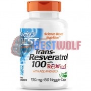 Trans-Resveratrol 100 [with ResVinol®] (60 шт), Doctor's Best