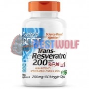 Trans-Resveratrol 200 [with ResVinol®] (60 шт), Doctor's Best