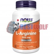 L-Arginine (250 шт по 500 мг), NOW Foods