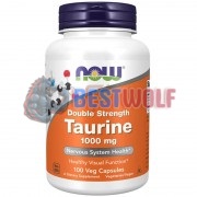 Taurine [Double Strength] (100 шт по 1000 мг), NOW Foods