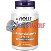 L-Phenylalanine (120 шт по 500 мг), NOW Foods