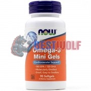 Omega-3 (90 шт по 500 мг), NOW Foods