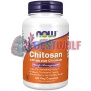 Chitosan [+Chromium] (120 шт), NOW Foods