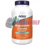 Magnesium Citrate (180 шт), NOW Foods