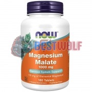 Magnesium Malate (180 шт по 1000 мг), NOW Foods