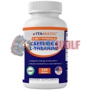 Caffeine & L-Theanine (120 шт по 300 мг), Vitamatic